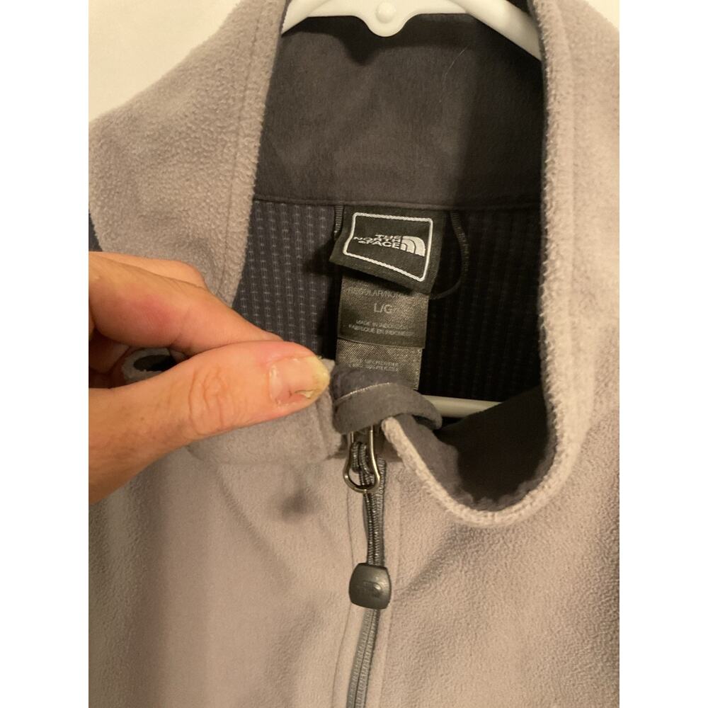 The North Face WindWall Jacket Men’s L Gray Black Full Zip Fleece - Picture 6 of 10